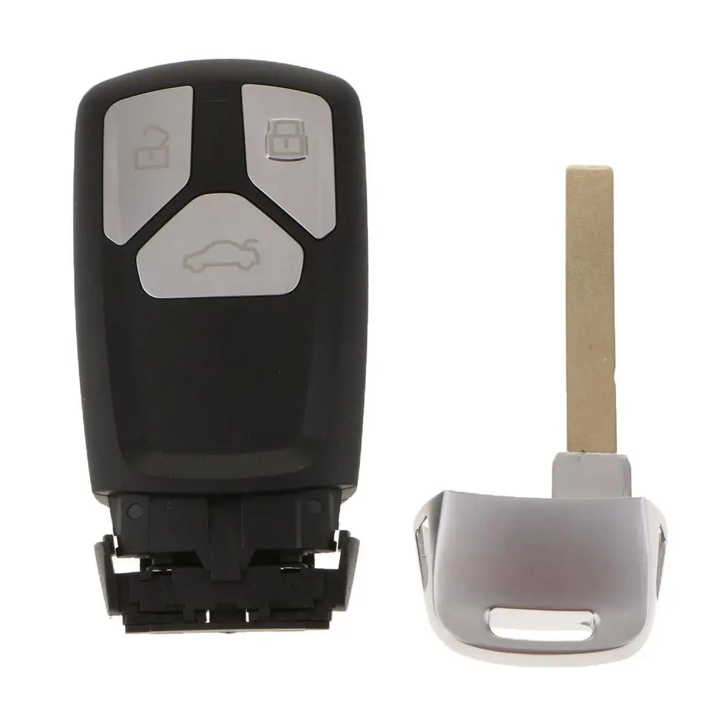 

Умный защитный чехол для ключа-пульта из черного пластика и металла для Audi A5 S5 Q5 Q7 SQ7 TT 2016 2017 2018