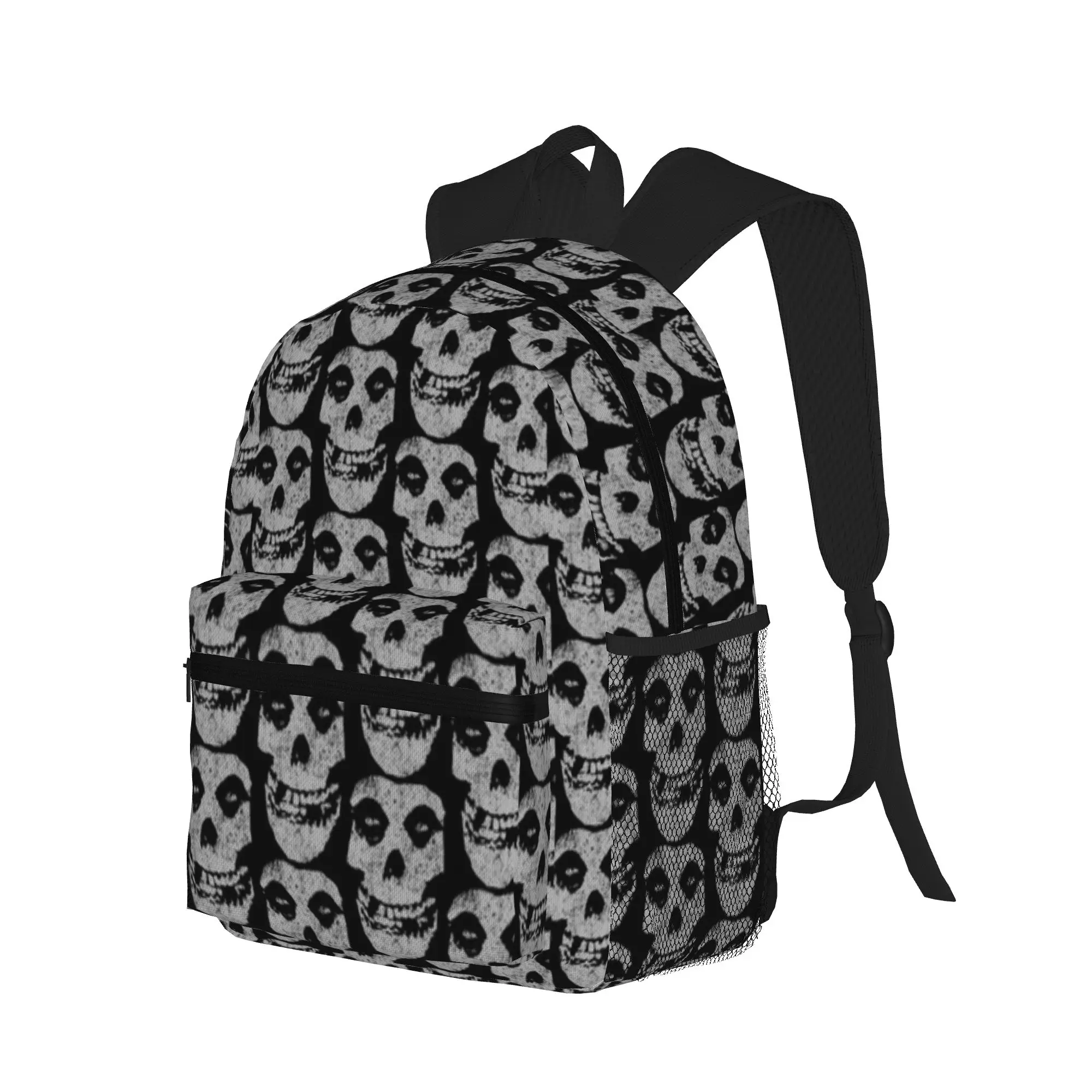 Misfits Punk Rock Vintage Flowy  Casual Backpack for Students and Adults Student