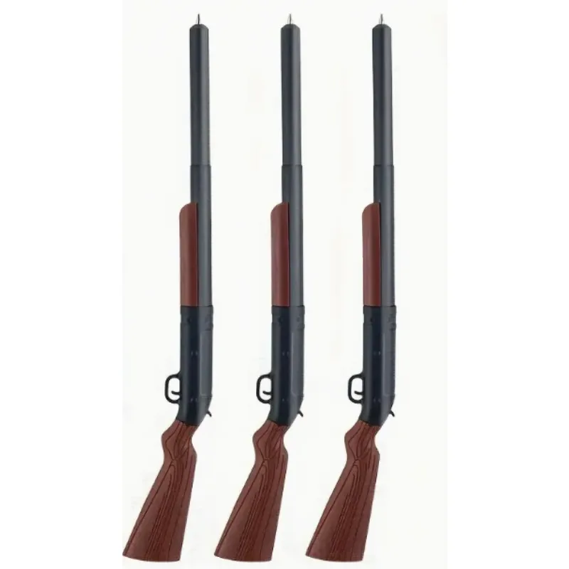 銃型ボールペン3本セット ABS樹脂製 繰り出し式 スムーズな1.0mmインク ハンティングテーマ コレクターズギフト