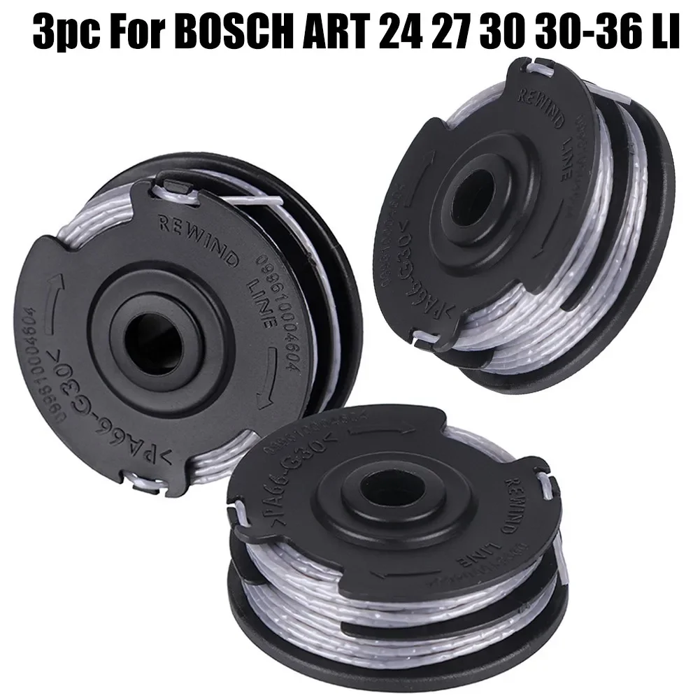 Set Of 3 Trimmer Line Spools For For Bosch ART 24 27 30 3036 LI 1 6mm Diameter 18m Length For For EfFor Fortless Trimming