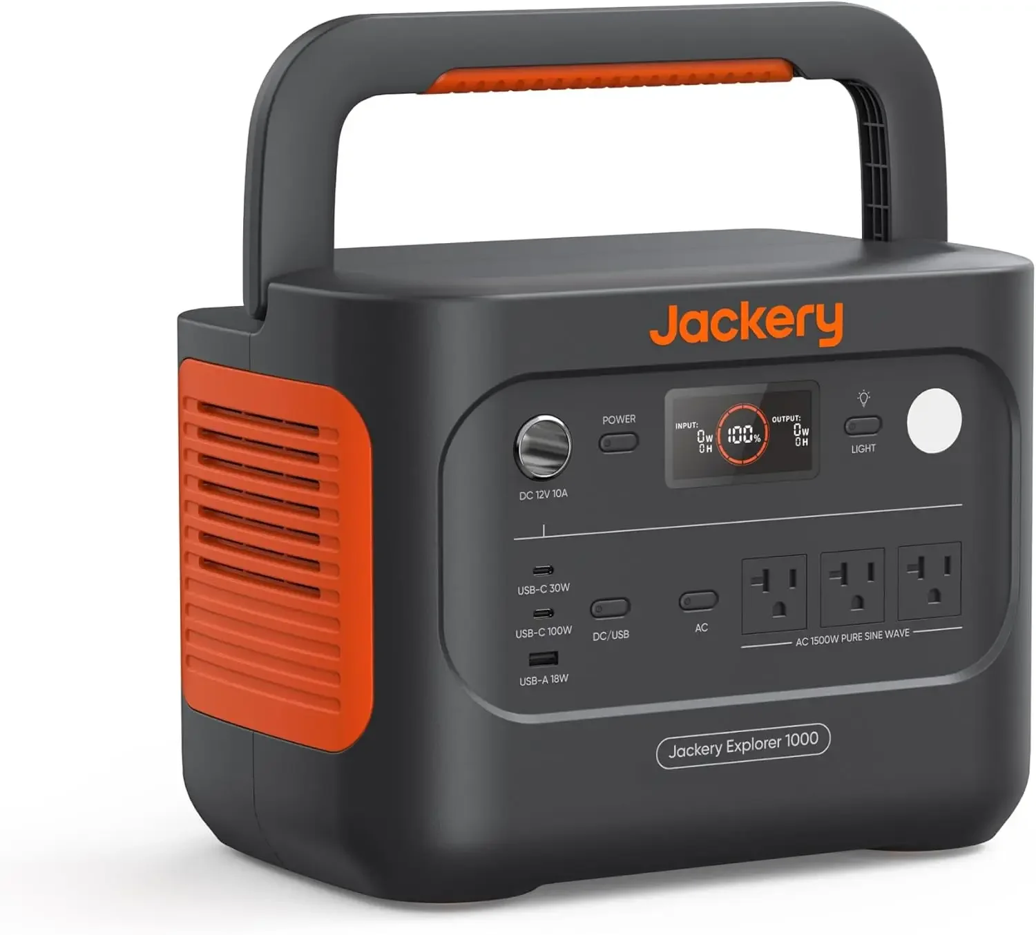 

Jackery Explorer 1000 v2 Portable Power Station(2024 New),1070Wh LiFePO4 Battery,1500W AC/100W USB-C Output, 1 Hr Fast Charge, S