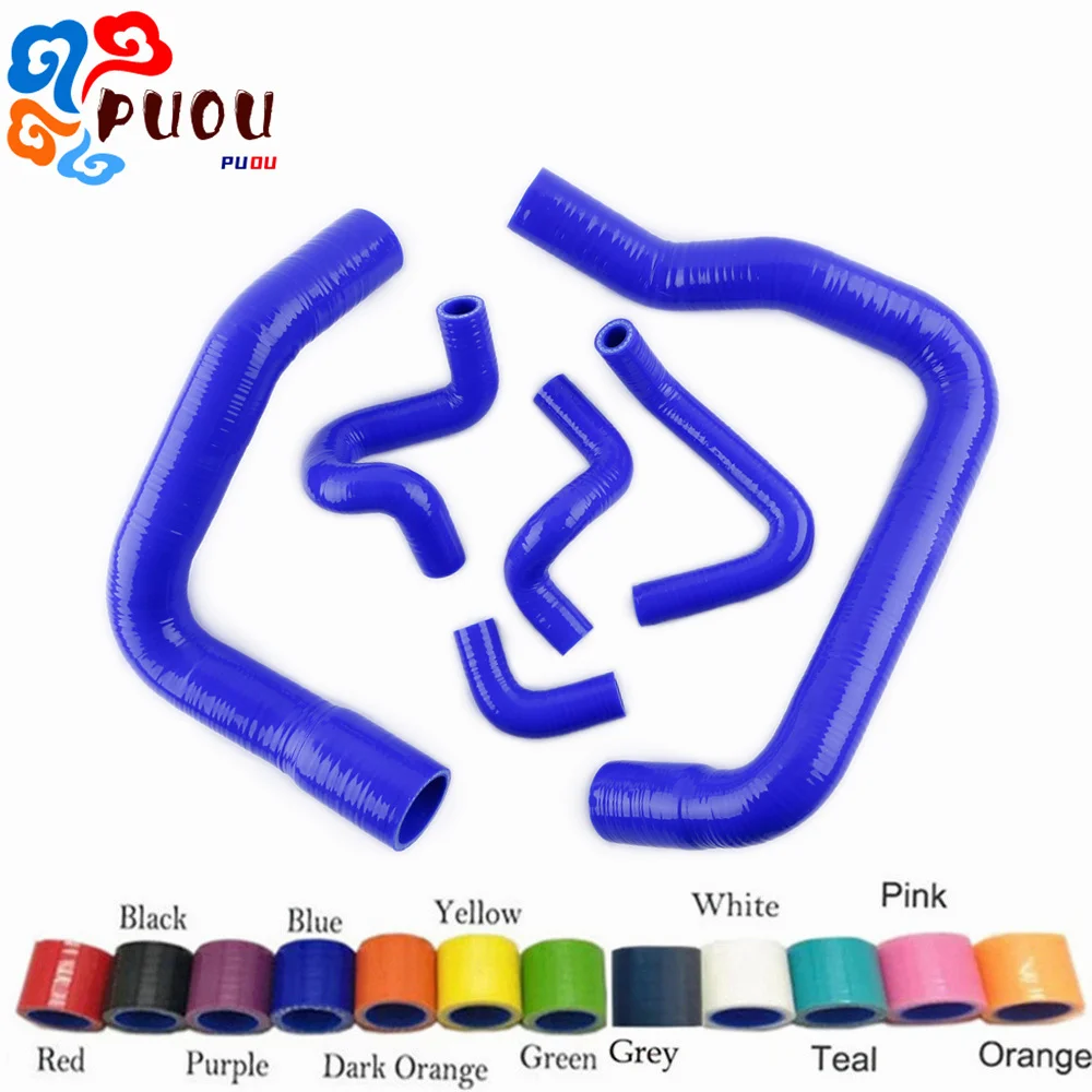 

For Ford Mustang GT/ Cobra V8 5.0L 1986-1993 Silicone Tube Radiator Hoses Kit