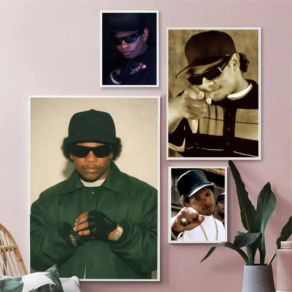 Rapper Singer E-eazy E Painting Calligraphy Durable Painting Canvas Poster Wall Hanging Home Interior Decoration Art Mural Gift