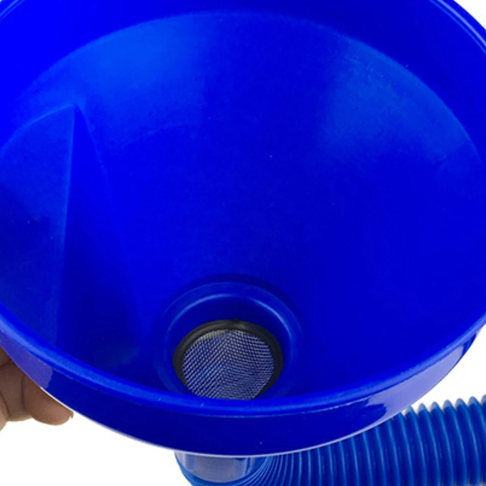 2 Pieces Fuel Funnel Set Cone-Shaped Plastic Fuel Funnel Ribbed Neck Easy to Clean