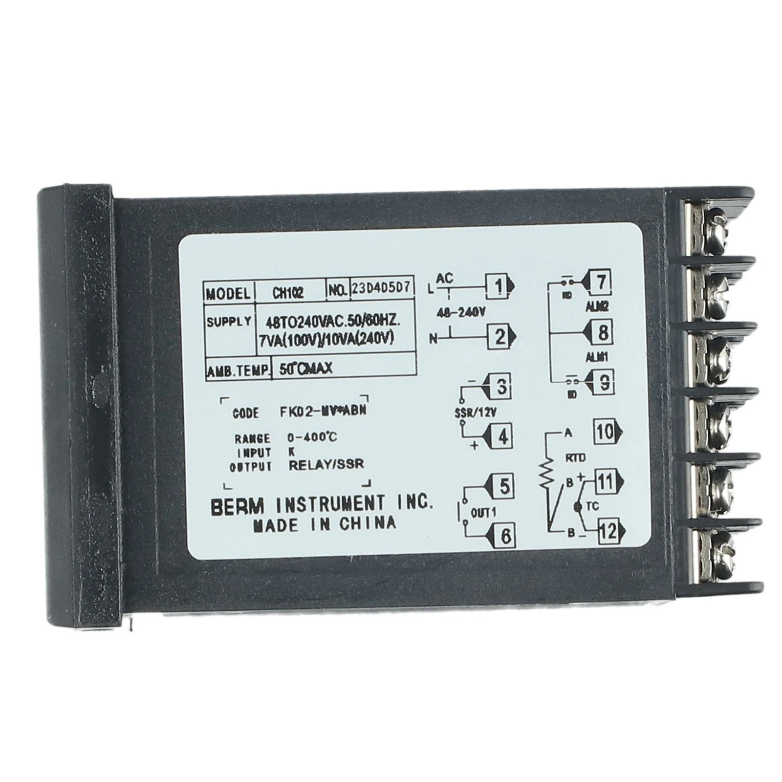 

Temperature Controller CH102 with Reliable Solid State Relay Output and Intelligent PID Features for Industry Use