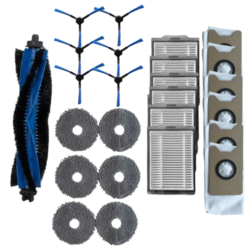 1set Main Brush Side Brushes Filters Mop Pads Dust Bags Accessory Kit For H13Pro Q9 20090 ProAI For Ilife T60s For 3i P10 Ultra