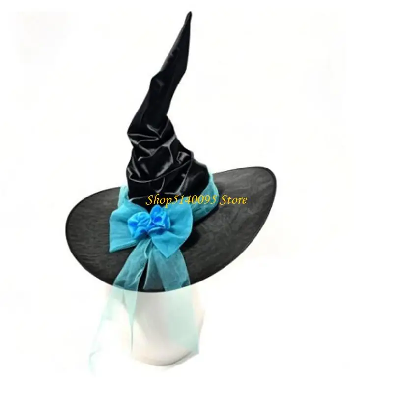 Chapéu bruxa larga dxae largo Capas bruxas bruxa Bruxas Bruxas Bruxas Bruxas Chapéu Halloween Cosplay Fantas