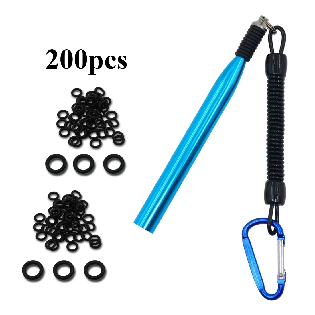 Goture Kit Wacky Worm Rig - Iscas Artificiais com 200 Anéis