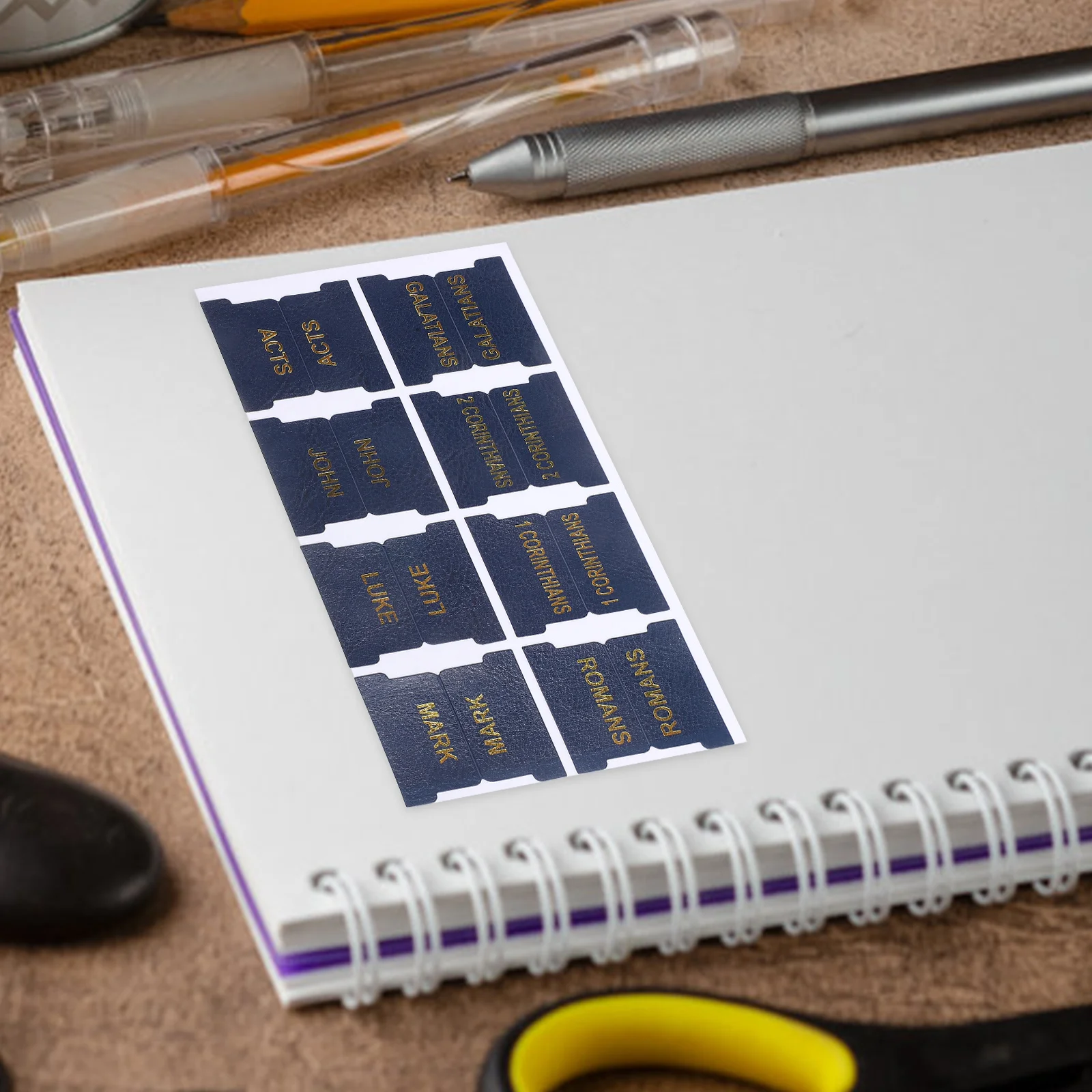 

1 set 1 Set Bible Index Tabs Pu Smooth Finish Bookmark Labels For Study Reading Organization Gift Idea Students