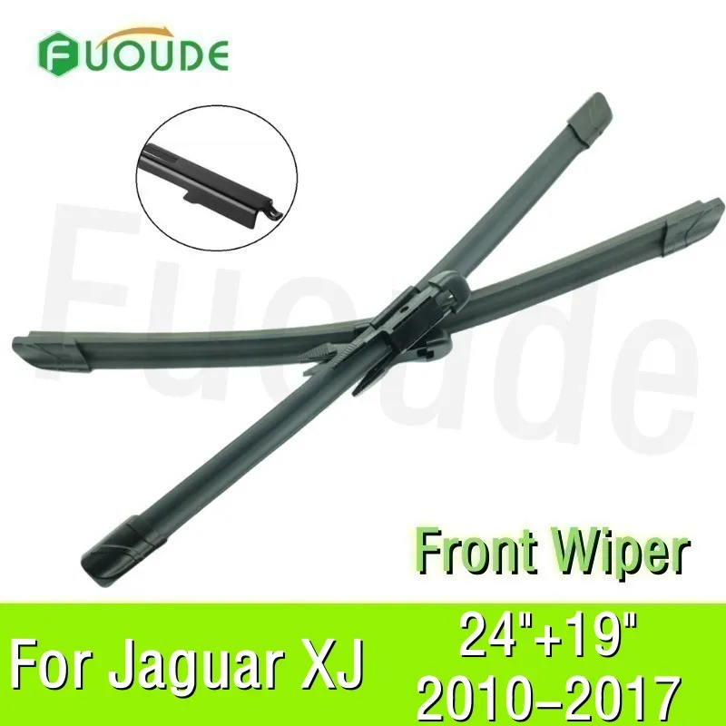 

For Jaguar XJ Wiper Blade 24"+19" Car Windshield Windscreen Rubber 2017 2016 2015 2014 2013 2012 2011 2010