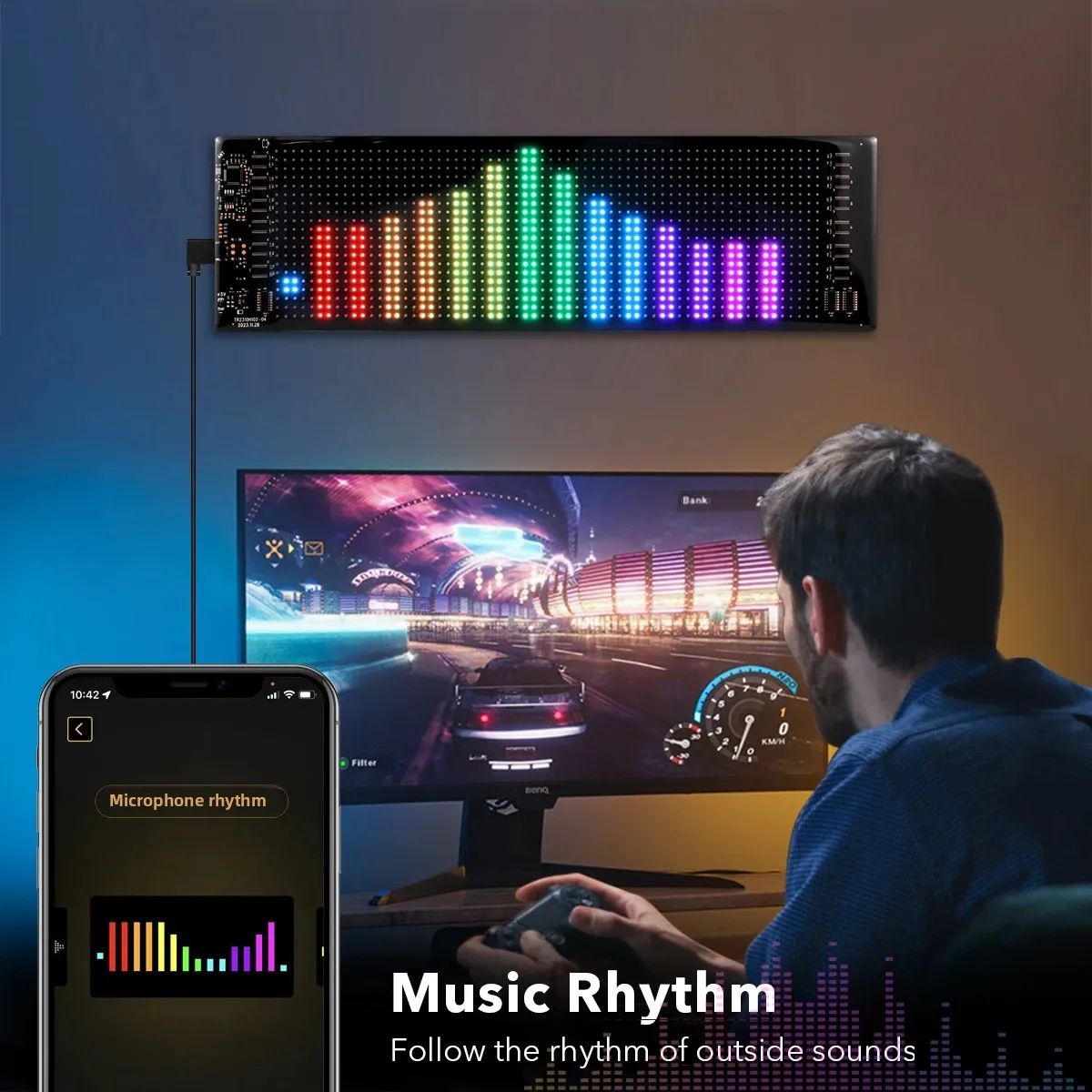 Car Decor Devil Eyes Smart Matrix Pixel LED Screen Soft Digital Panel Customized Text Image Pattern Animation Advertising Sign