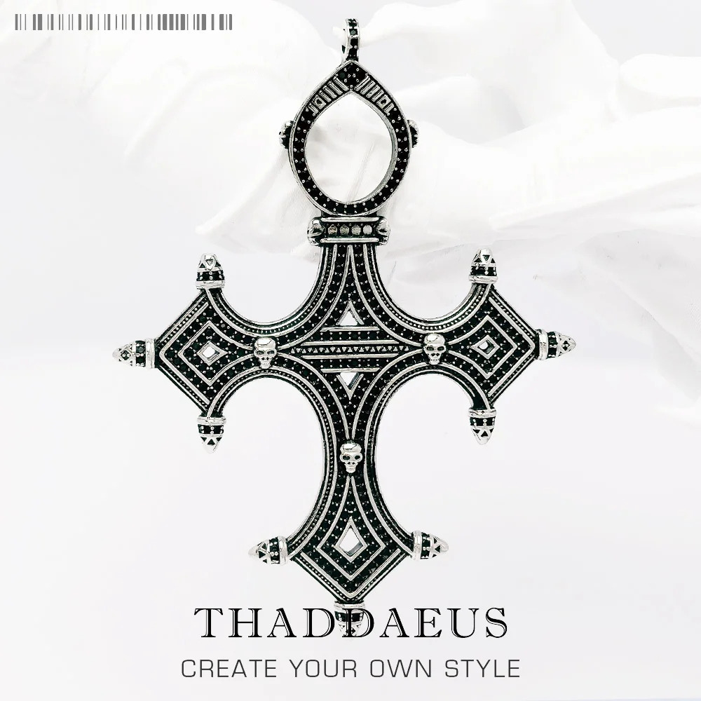 

Традиционный кулон-крест с символизмом, весенние изящные ювелирные изделия 2022, европейские аксессуары, стерлинговое серебро 925 пробы, винтажный подарок для женщин и мужчин