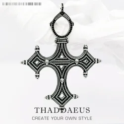 Traditional Symbolism Cross Pendant,2022 Spring Fine Jewelry Europe Accessorie 925 Sterling Silver Vintage Gift For Women Men