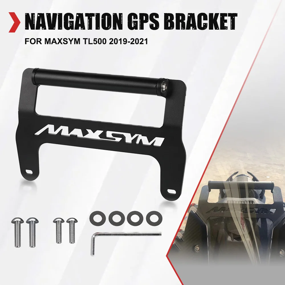 

For SYM MAXSYM TL500 TL 500 2019-2021 2020 Motorcycle Accessories CNC GPS Phone Holder Stand Navigation New Extension Bracket