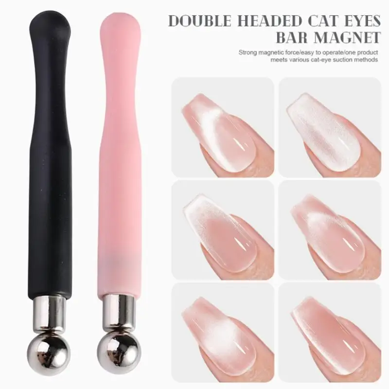 Nail French Cat's Eye Glass Bead Magnetic Stick Multi-functional Gel Polish Strong Magnet Manicure Magnetic Tools DIY Nail Art K