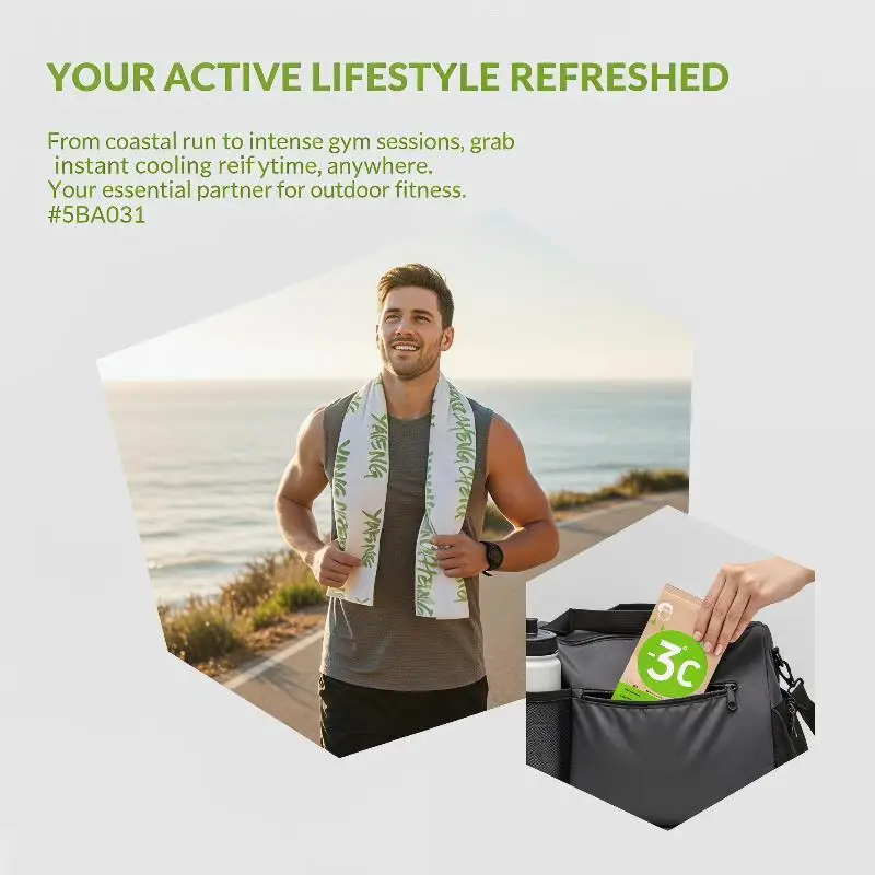 Cooling Sports Towel With Instant Cooling Long Lasting Coolness For Gym Hiking Outdoor Summer Use