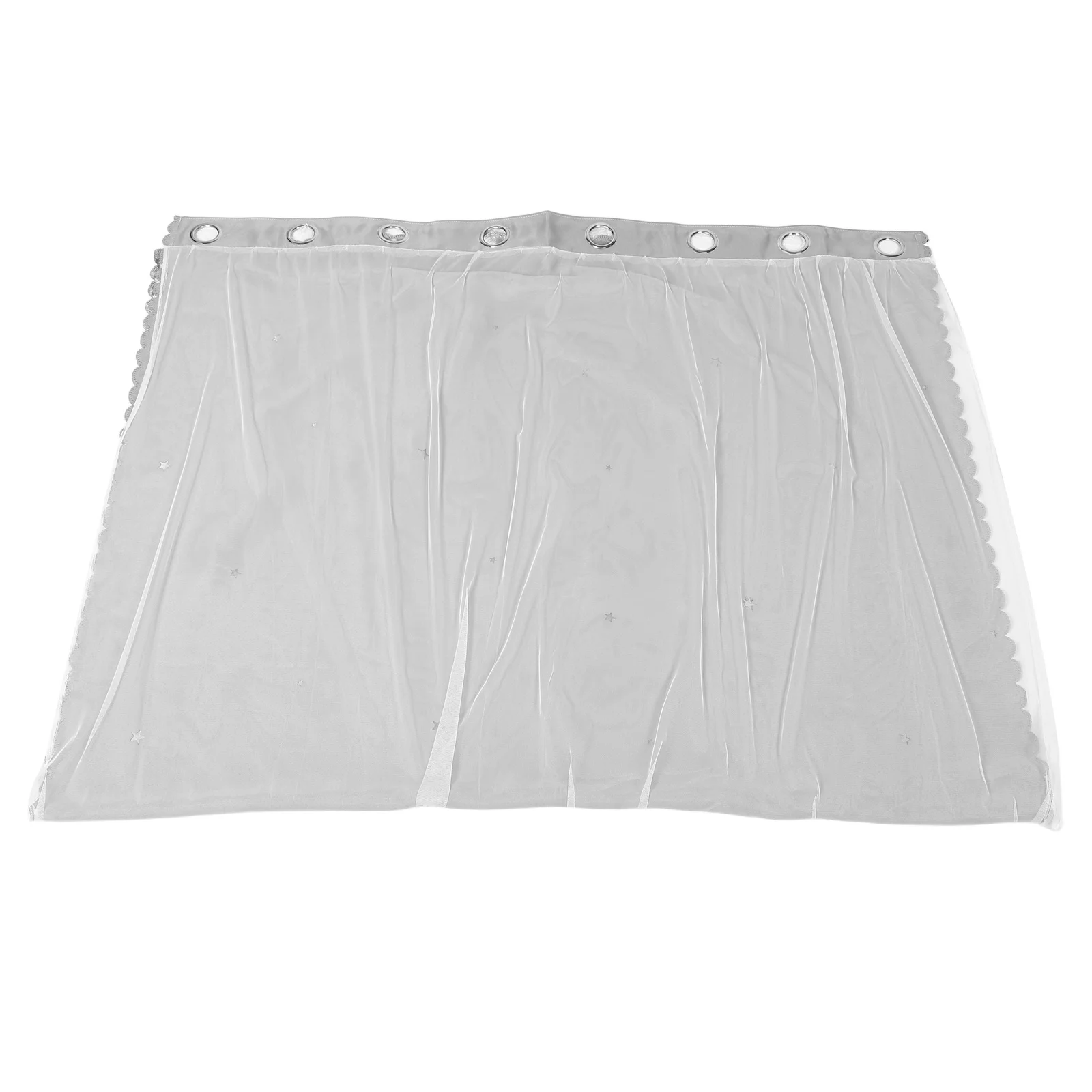 Gorden Blackout Pola Bintang Berongga Lapis Ganda dengan Lubang Gantungan untuk Menggelapkan Ruangan di Kamar Tidur dan Ruang Tamu