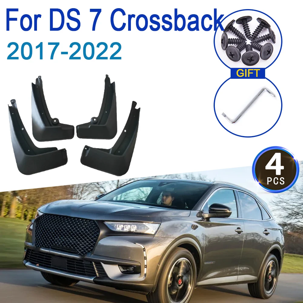 

4 шт. автомобильные крылья для DS 7 Crossback Tuning 2017-2022, брызговики, автомобильные брызговики, брызговики, защита от песка, аксессуары для брызг