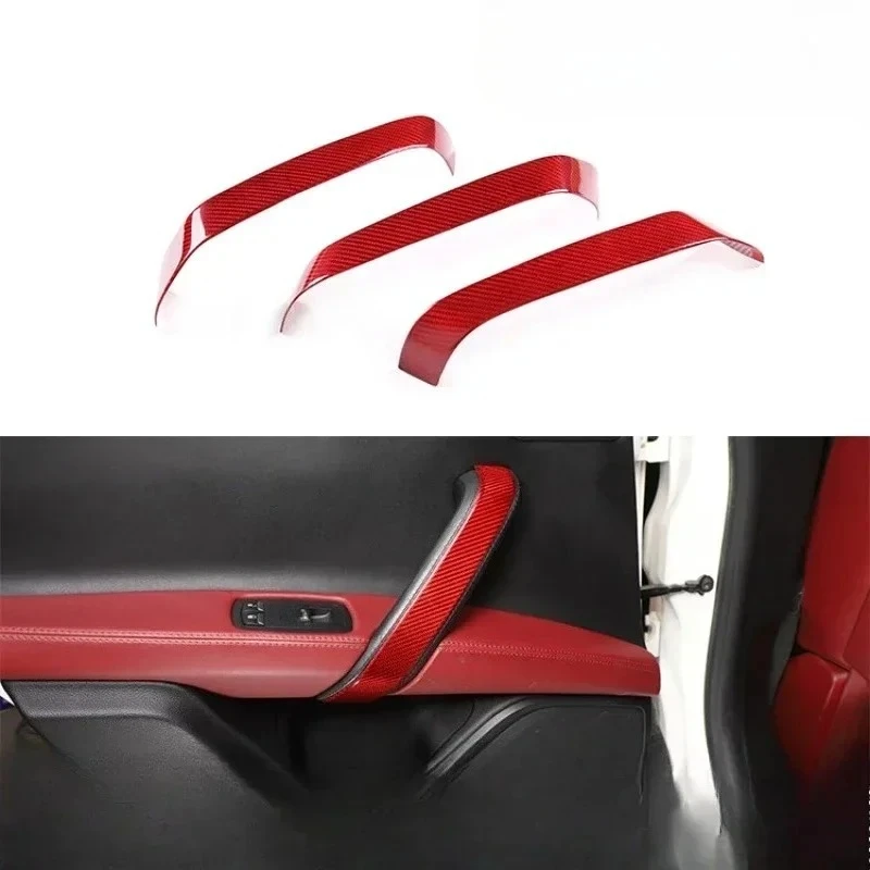 

For Maserati Ghibli Real Dry Carbon Fiber 2014-2022 Door Armrest Cover Interior Decoration Modification Accessories