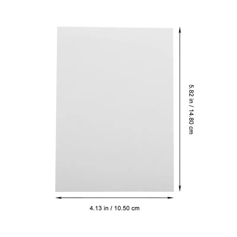 100 folhas de papel fotográfico brilhante de face única de 6 polegadas 5,82x4,13x0,04 pol. 1 para jato de tinta e impressora para impressão de folheto de menu