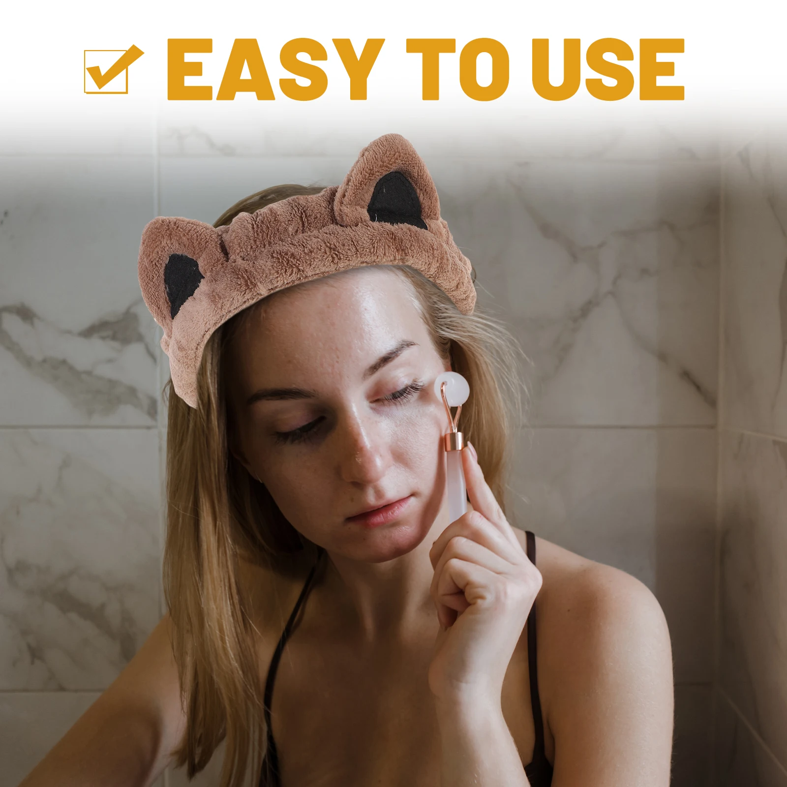 

Cat Ears Headband for Makeup Bath Hair Accessories Adult Spa Skincare Women Cute Animal Ear Face Washing Hairband Cartoon Style