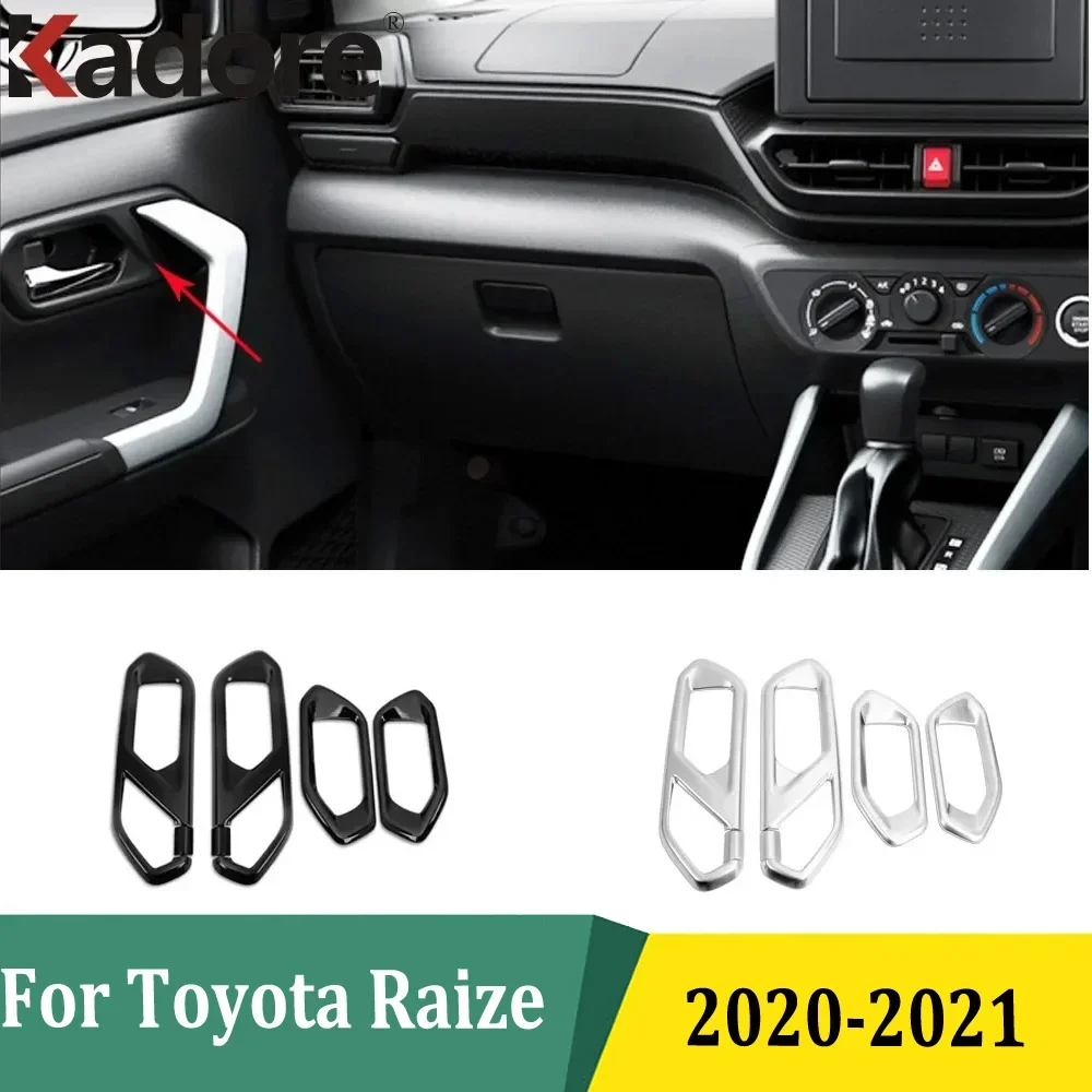 

For Toyota Raize 2020 2021 Interior Inside Door Handle Bowl Cover Trims Sticker Protection Decoration Car Styling Accessories