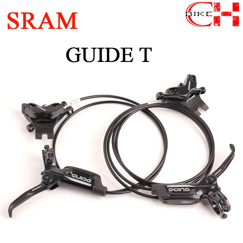 SRAM GUIDE T DB 4 PISTON MTB Mountain Bike Hydraulic Disc Brake Dual Diameter Caliper Black Front & Rear 800/1500mm Bicycle Part