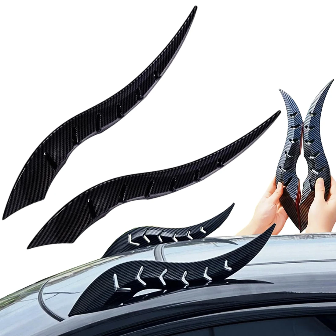 

Креативная модификация рога дракона на крыше автомобиля, установка без сверления, универсальные 3D-наклейки на крышу, внешнее украшение автомобиля для внедорожника