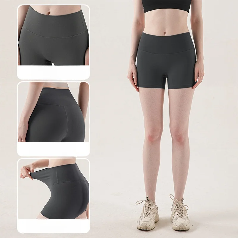 Women Sports Short Yoga Legging Shorts Squat Proof High Waist Fitness Tight Shorts Quick Drying Cycling Workout Gym Shorts