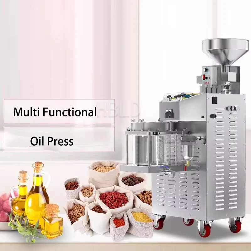 Commercial Fully Automatic Oil Press for Peanut Rapeseed Multifunctional Palm Oil Extractor Machine for Business Use