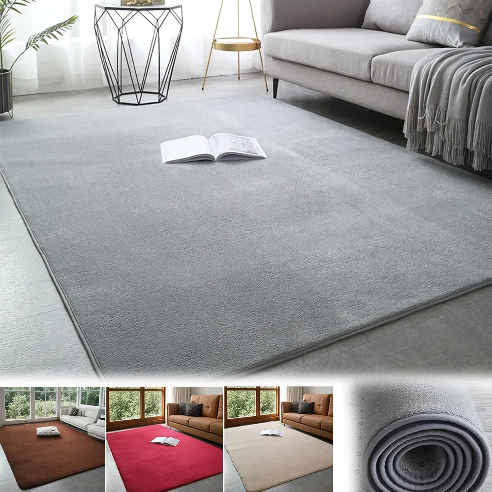 

Coral Velvet Rugs Living Room Non-Slip Bedroom Carpet Coral Velvet Room Mats Modern Rug for Living Room Yoga Mat Home Decoration