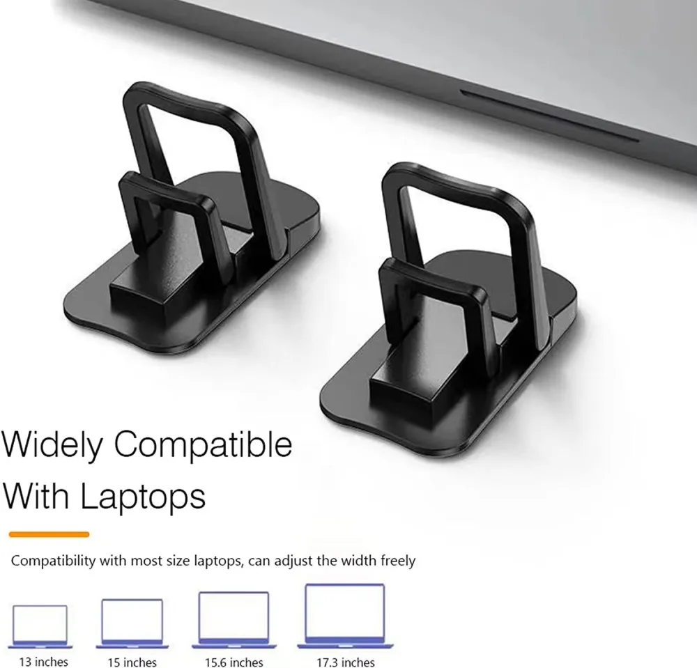 KEBIDUMEI 4Pcs Mini Invisible Folding Laptop Stand Adjustable Ultra-Thin Portable Cooling Support Legs Bracket Holder