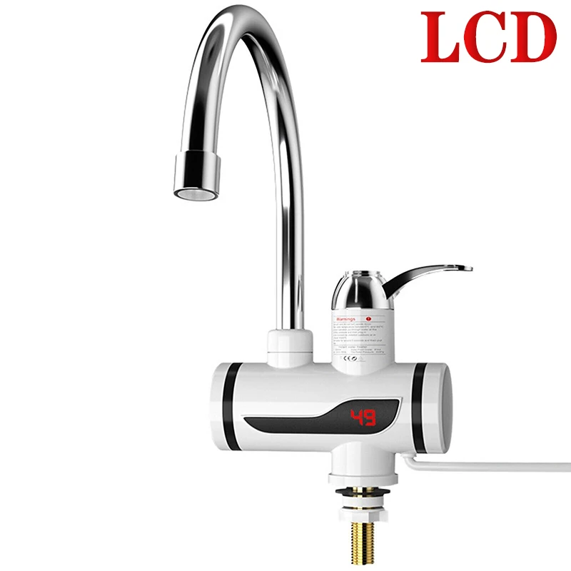 Electric Heater LED Faucet Kitchen Bathroom Instant Hot Water Faucet Water Heater Cold and Hot Dual-use Tap Fast Heat