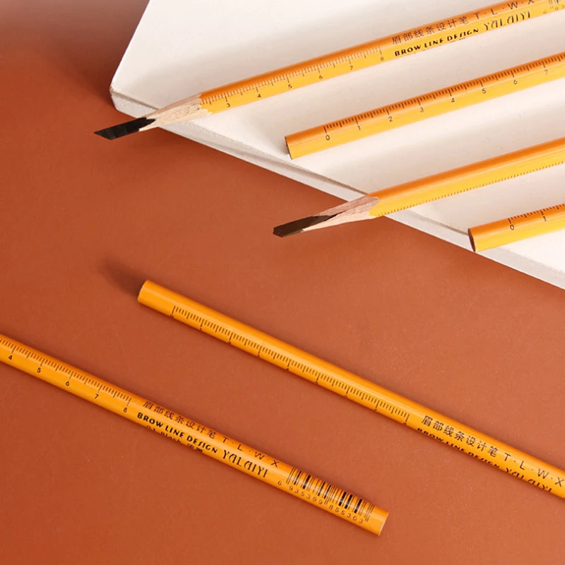 EN New Tattoo Eyebrow Pencil Long Lasting Black Eyebrow Pencil Shadows Cosmetics Tint Waterproof Wooden Pen Eyebrow Makeup Tools