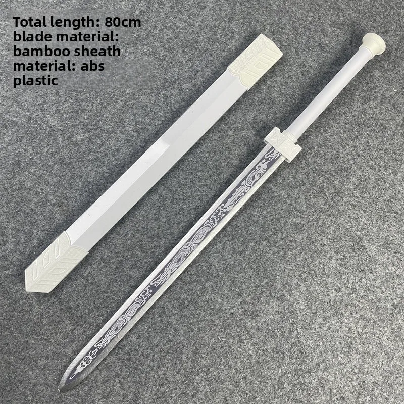 80 cm/31.5in Bamboe Samurai Zwaard Katana Met Schede Cosplay Display Wapen Model Props Feestartikelen Ambachten Jongen Geschenken ornamenten