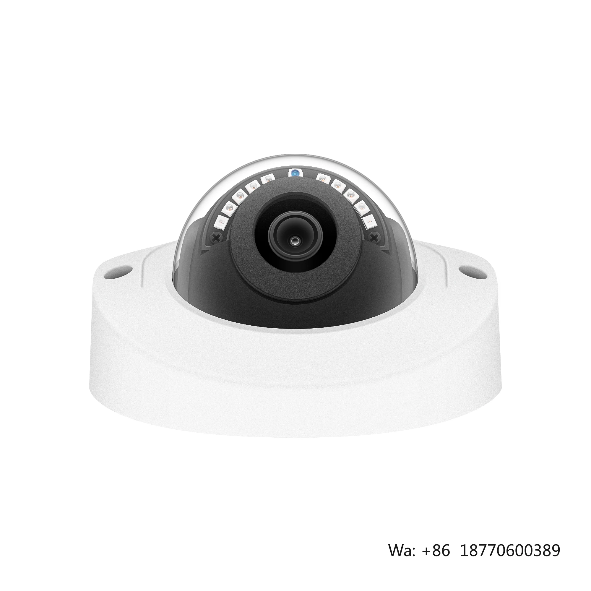 Vandal-Proof 4MP PoE IP Camera for Home Security, 2.8mm Wide Angle, Audio & Video Recording Surveillance System
