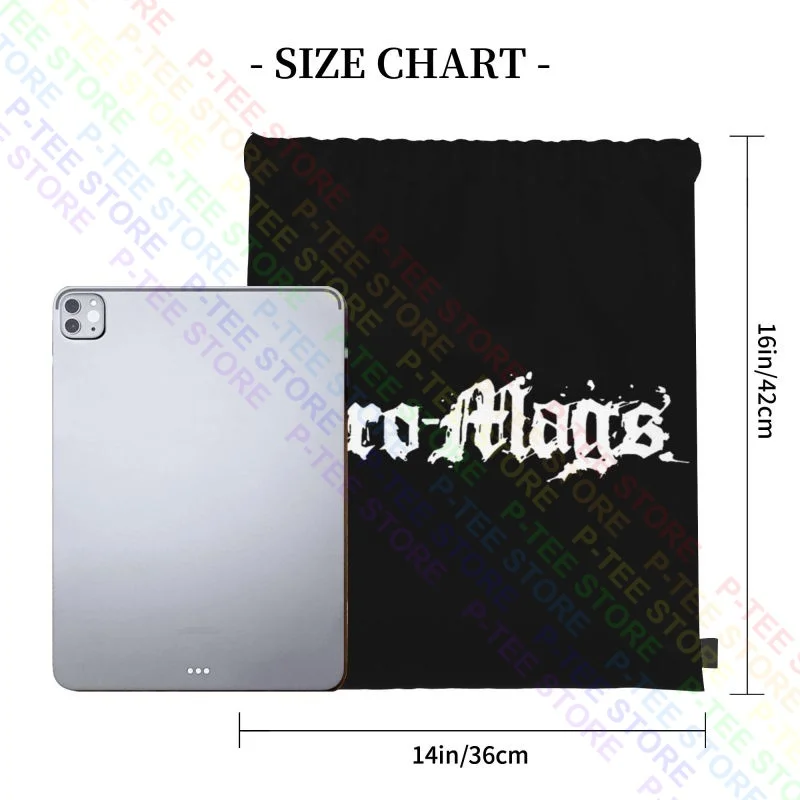 Cro Mags Logo Rock N Roll Music Band Drawstring Bags Gym Bag Hot Swimming Sports Style Multi-function