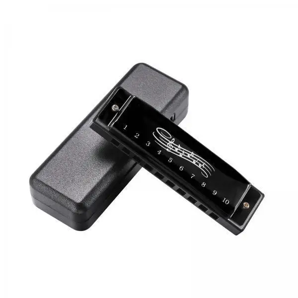 Children’s Harmonica 10 Holes Mini Mouth Organ Early Educational Musical Instrument Sturdy Case Set for Travel Use