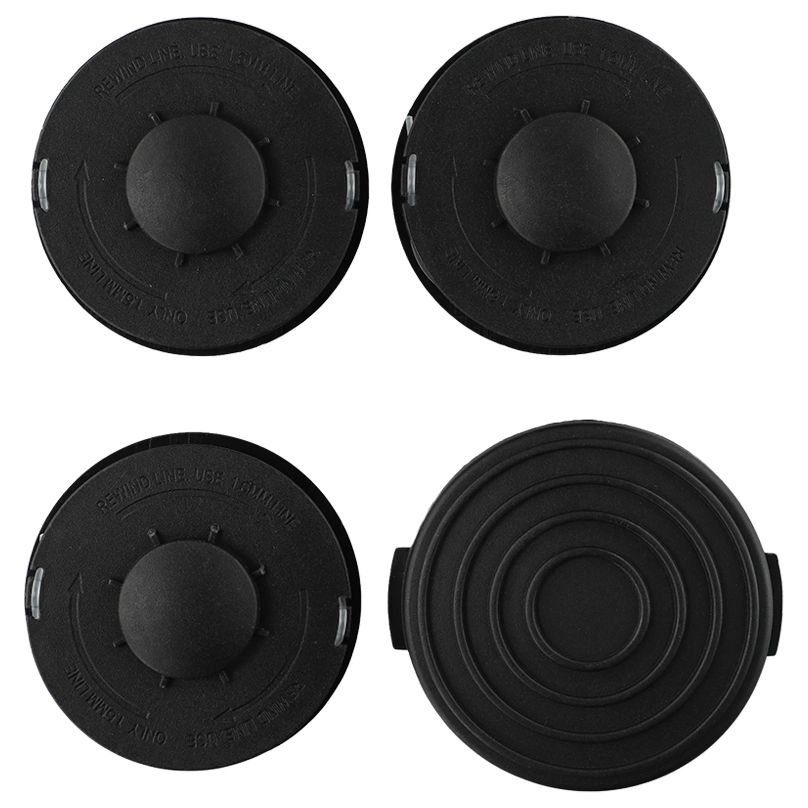 

For Einhell GC-ET 4530 RTV 400 Spool Head Cap Cover Spool Set Garden Home Lawn Mowers 1.6mm 32FT/10M 4pcs 88.3mm