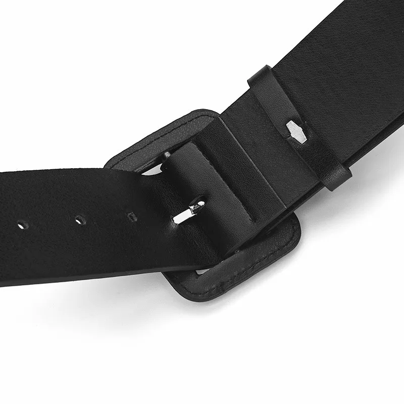 Modischer Vintage Damen-Breitgürtel mit Quadratschnalle, Dekorativer Gürtel in Bonbonfarben, Lässiges Accessoire für Hosen und Jeans – Detail 10