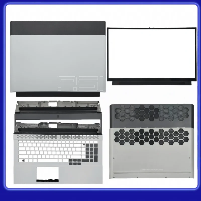 

QMXD® New Area 51M R1 R2LCD Back Cover Top Case/Bezel cover/Palmrest Cover/Bottom Cover/white ABCD Shell