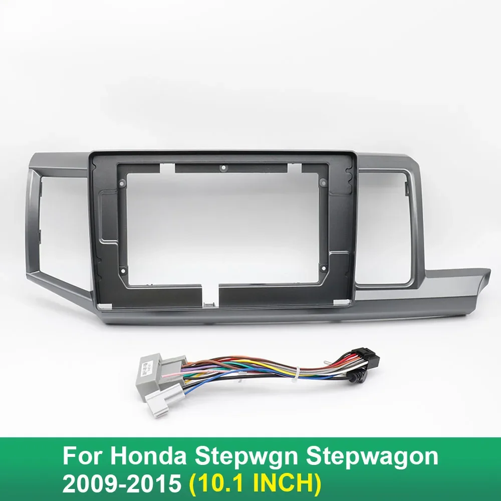 

Car audio fascia frame 10Inch Radio Android MP5 Player Casing Panel 2 Din Head Unit Stereo Dash Cover Trim For Honda STEPWGN