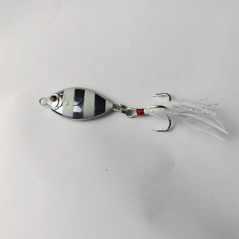 Angeln Locken Fisch Form Jigs 15g 20g 30g Shore Cast Jigbait Künstliche Köder Minnow VIB Bass mandarin Harten Köder – Detail 3