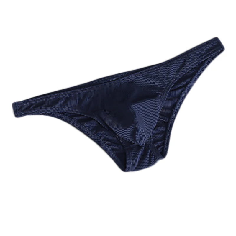 3PCS Men's Briefs Underwear Breathable Low Waist Sexy Solid Silky Small Briefs Ropa Interior Hombre Sissy Panties Jockmail