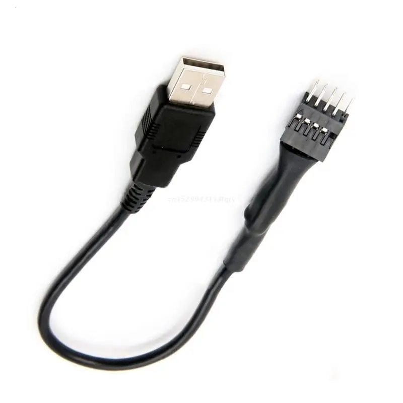 9pin USB Header to USB Cable USB 2.0 Type A Male to 9 Pin Male Motherboard Cable Dropship