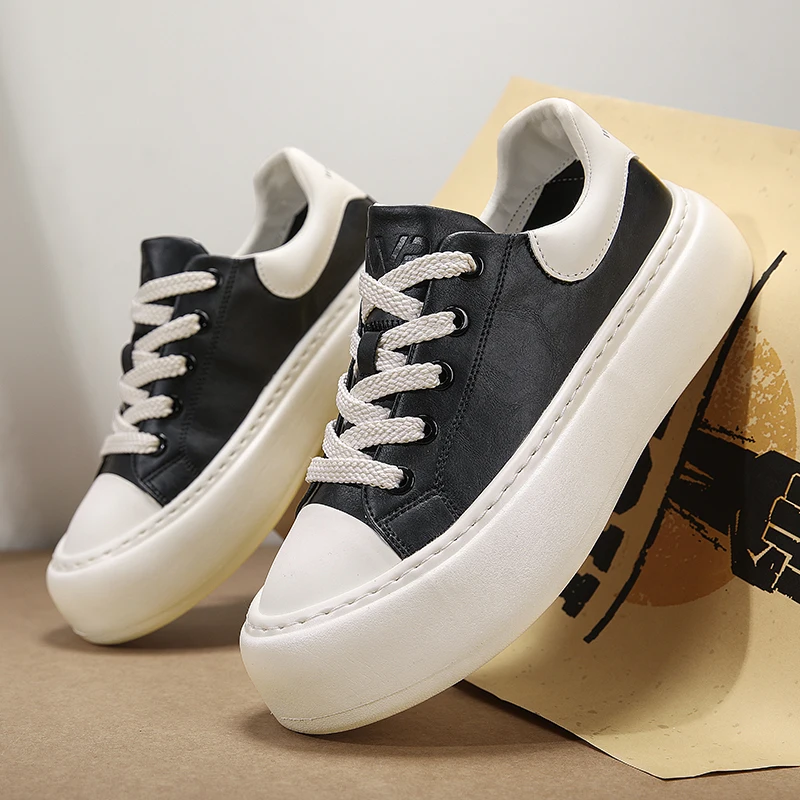 2025 Men's New Autumn German-Style Training Sneakers - Chunky Low-Tops, Breathable & Versatile for Skateboarding & Casual Wear