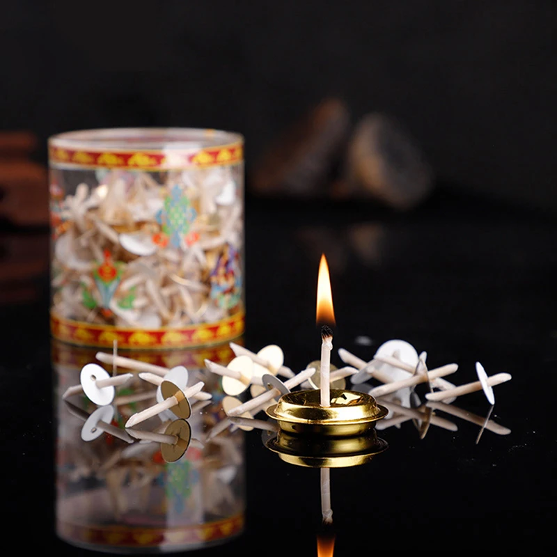 200Pcs/Box Oil Lamp Wick Making Supplies Floating Candle Handmade Holder Kerosene Lamp Diy Kit.