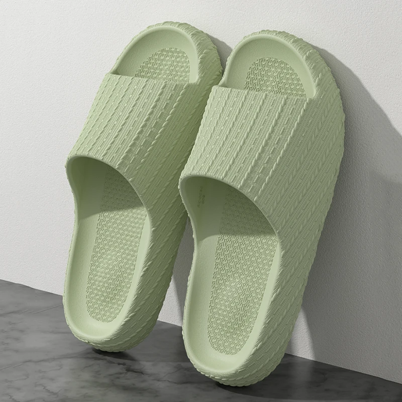 

EVA Thick Bottom Bathroom Home Slippers Women Summer Soft Sole Platform Cloud Slides Woman Outdoor Non Slip Beach Flip Flops