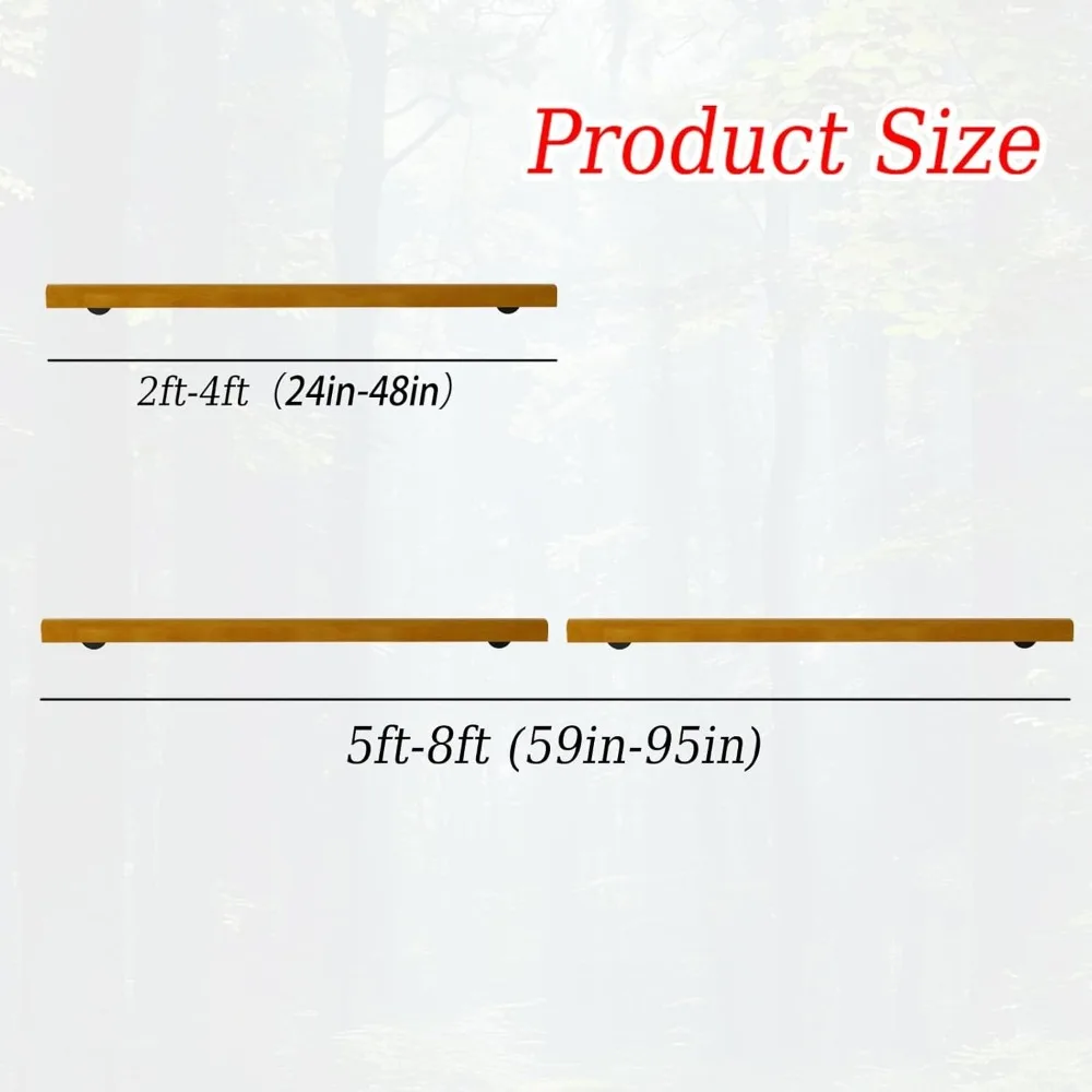 Ringhiera per scale interna in legno da 6 piedi, corrimano a parete per scale, ringhiera di sicurezza antiscivolo per giardino domestico