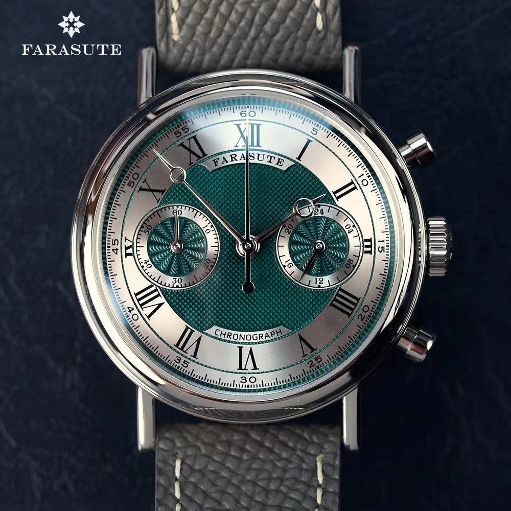 

FARASUTE Top Brand Luxury Stainless Steel Speed Sports Chronograph VK64 Quartz Wristwatches For Men's Watch Montres Pour Hommes